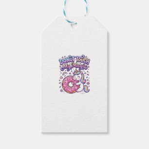 Einhorn Donut Berühre Mein Magisches Geschenkidee  Geschenkanhänger