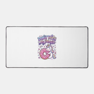 Einhorn Donut Berühre Mein Magisches Geschenkidee  Schreibtischunterlage