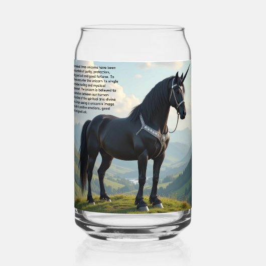 Einhorn Dosenglas (Vorderseite)