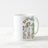 Einhorn & Drache Kinderbecher Kaffeetasse (VorderseiteRechts)