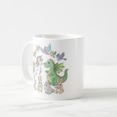 Einhorn & Drache Kinderbecher Kaffeetasse (Vorderseite Links)