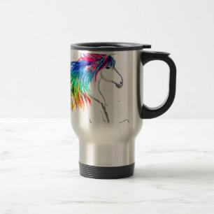 Einhorn Druck Einhorn Design Regenbogen Reisebecher