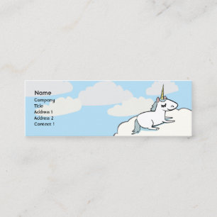 Einhorn - dünn mini visitenkarte