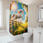 Einhorn Duschvorhang (Beispiel)