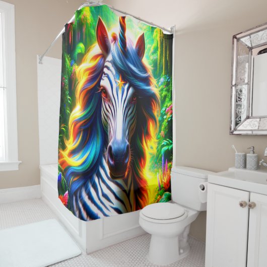 Einhorn Duschvorhang (Beispiel)