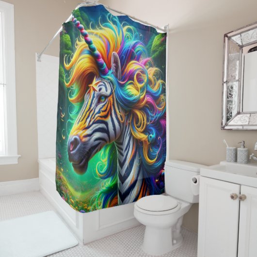 Einhorn Duschvorhang (Beispiel)