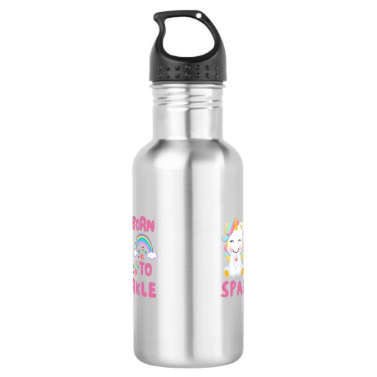 Einhorn Edelstahlflasche (Rückseite)