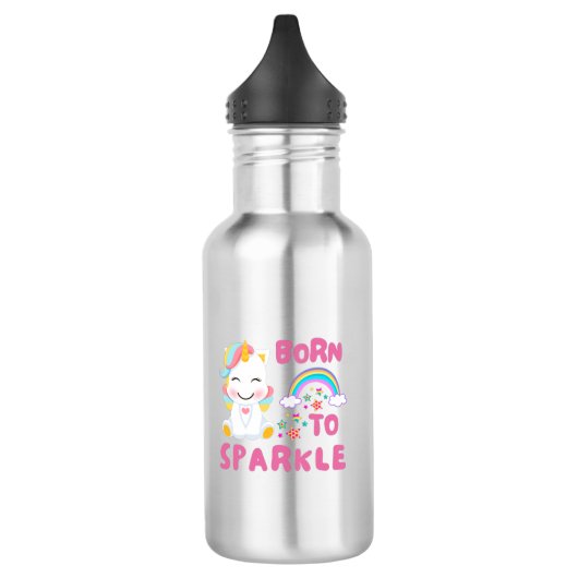 Einhorn Edelstahlflasche (Links)