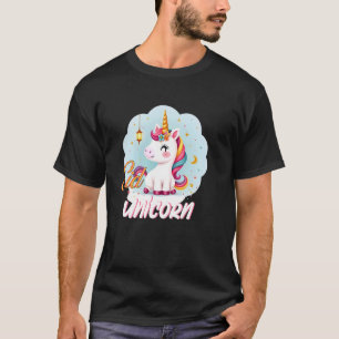 Einhorn Eid Mubarak für Kinder und Mutter Mädchen T-Shirt