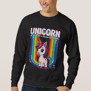 Einhorn ein Horn ist ein Leuchtfeuer des Wunderuni Sweatshirt