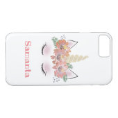 Einhorn, Einhorngesicht, personalisiert, mädchenha Case-Mate iPhone Hülle (Rückseite (Horizontal))