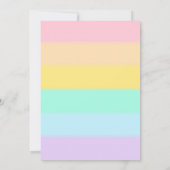 Einhorn Einladung (Rückseite)