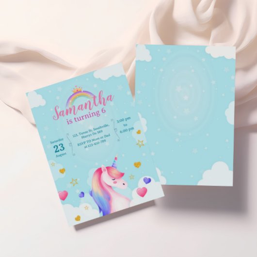 Einhorn Einladung