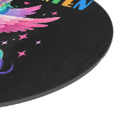 Einhorn Einschulung Kindergarten Schneidebrett (Ecke)