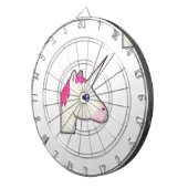 Einhorn Emoji Dartscheibe (Vorderseite rechts)