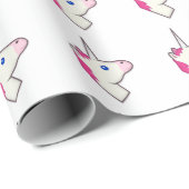 Einhorn Emoji Geschenkpapier (Rolleneckpunkt)