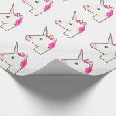 Einhorn emoji geschenkpapier (Ecke)
