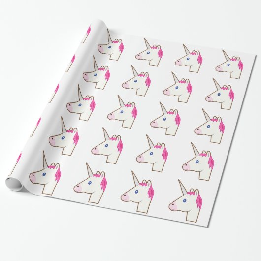 Einhorn emoji geschenkpapier (Ungerollt)