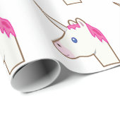 Einhorn emoji geschenkpapier (Rolleneckpunkt)