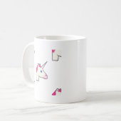 Einhorn Emoji Kaffeetasse (Vorderseite Links)