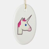 Einhorn Emoji Keramikornament (Rechts)