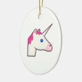 Einhorn Emoji Keramikornament (Links)
