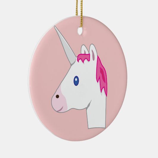 Einhorn emoji keramikornament (Rechts)