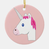 Einhorn emoji keramikornament (Vorne)