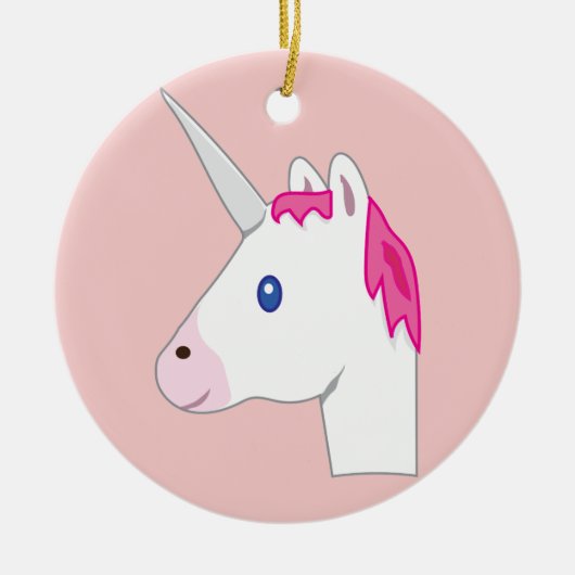 Einhorn emoji keramikornament (Vorne)