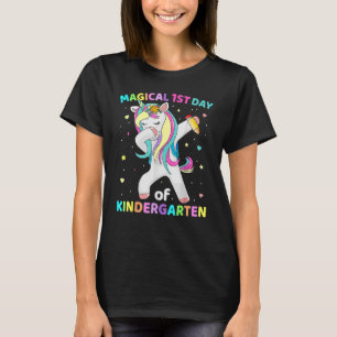 Einhorn erster Schultag zurück zu den Mädchen T-Shirt