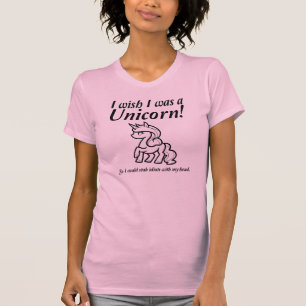 Einhorn-Erstochener-Lustiger-T-Shirt T-Shirt