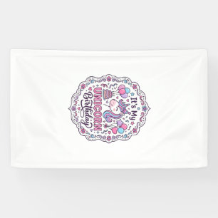 Einhorn Es ist mein Einhorn Geburtstag Lustiges Sh Banner