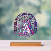 Einhorn experimentiert mit Funkeln Werbefilm Cut Acrylschild (Neutral)