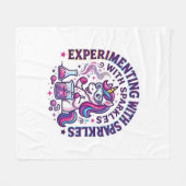 Einhorn experimentiert mit Funkeln Werbefilm Cut Fleecedecke (Vorderseite (Horizontal))