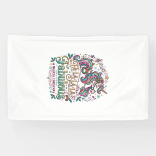 Einhorn Fa La La La Fabelhaft Weißer Hintergrund S Banner
