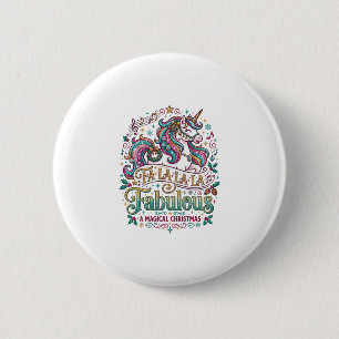 Einhorn Fa La La La Fabelhaft Weißer Hintergrund S Button