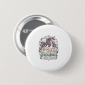 Einhorn Fa La La La Fabelhaft Weißer Hintergrund S Button (Vorne & Hinten)