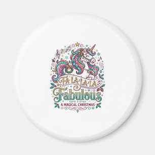 Einhorn Fa La La La Fabelhaft Weißer Hintergrund S Magnet