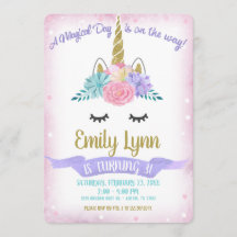 Einhorn Face Gold Glitzer Magische Pastell Blume