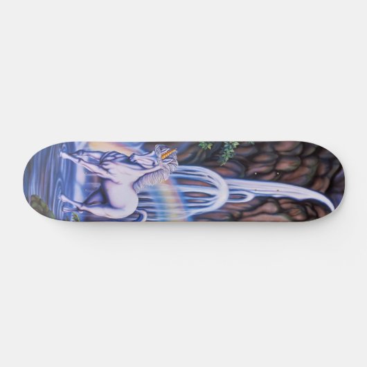 Einhorn fällt Skateboard (Horizontal)