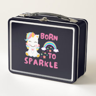 Einhorn Fan Club Magische Kinder Metall Brotdose
