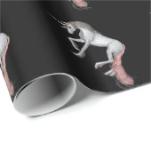 Einhorn-Fantasie Geschenkpapier (Rolleneckpunkt)