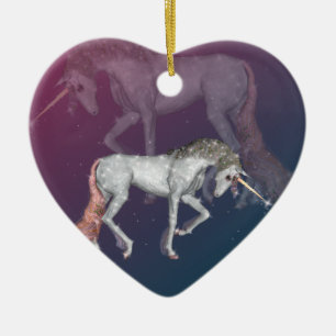Einhorn-Fantasie Keramik Ornament