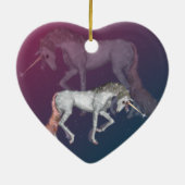 Einhorn-Fantasie Keramik Ornament (Hinten)