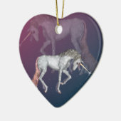 Einhorn-Fantasie Keramik Ornament (Links)
