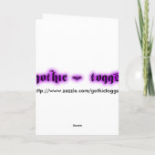 Einhorn Fantasy Grußkarte Karte (Rückseite)