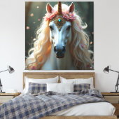 Einhorn Fantasy Leinwand Print Picture 2 (Insitu (Schlafzimmer))