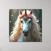 Einhorn Fantasy Leinwand Print Picture 2 (Vorderseite)