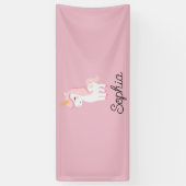 Einhorn, Fee, Magie - Individuelle Name Banner (Vertikal)