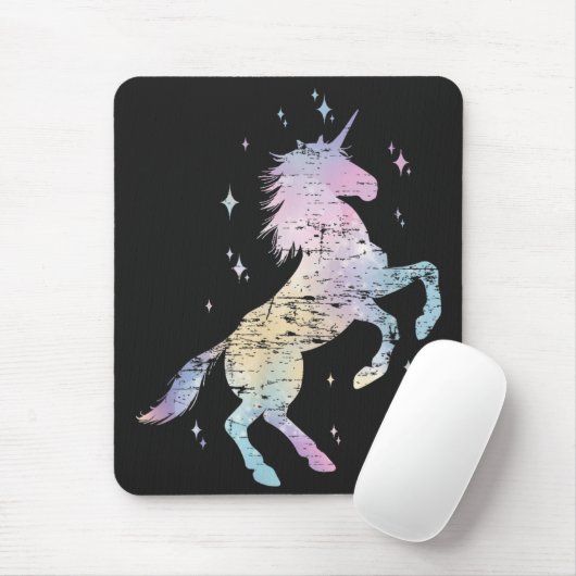 Einhorn-Fee-Tier-Regenbogen Geschenk für Mädchen Mousepad (Mit Mouse)